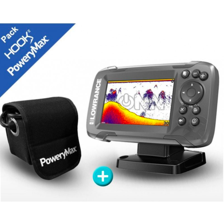 Pack Sonda GPS Plotter Lowrance HOOK2-4x PoweryMax Ready