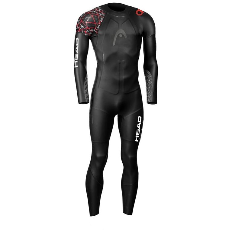 Neopreno natación Head Myboost Shell 3.2 manga larga negro rojo