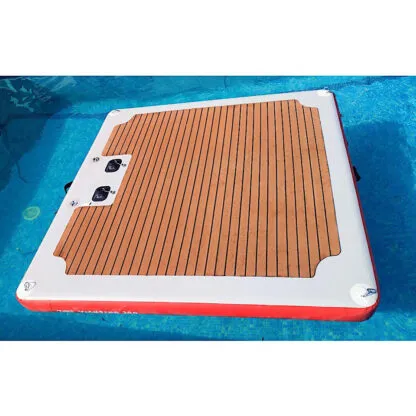 Plataforma hinchable recreativa con escalera 200x 200