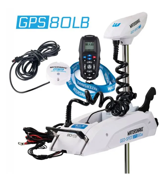 Motor electrico Watersnake Geo-Spot GPS 80lb 78" Bow Mount